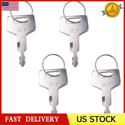 4Pcs Ignition Keys For Takeuchi Switch TL130 TL150 TB125 TB135 TB145 TB175 - Foto 1 di 2