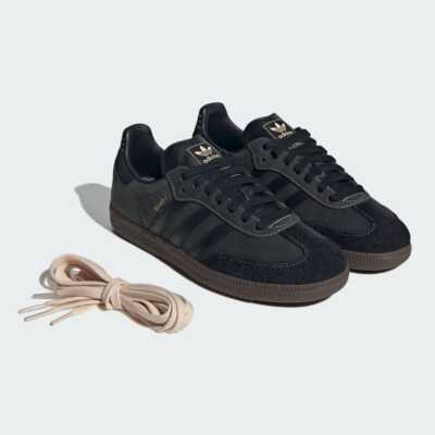 今週末最終出品 adidas SAMBA OG レディース IH5371 IH5371 adidas Originals WMNS Samba OG Core Black Crystal Sand