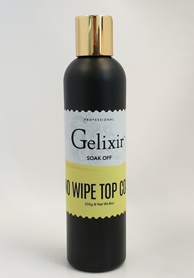 Gelixir - Soak Off Gel REFILL No-wipe TOP COAT - 8oz