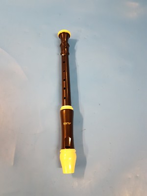 K41) Aulos Flöte Floete schwarz