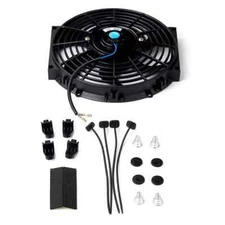 16" Universal Slim Electric Radiator Cooling Fan Push Pull 12V Mount Kit