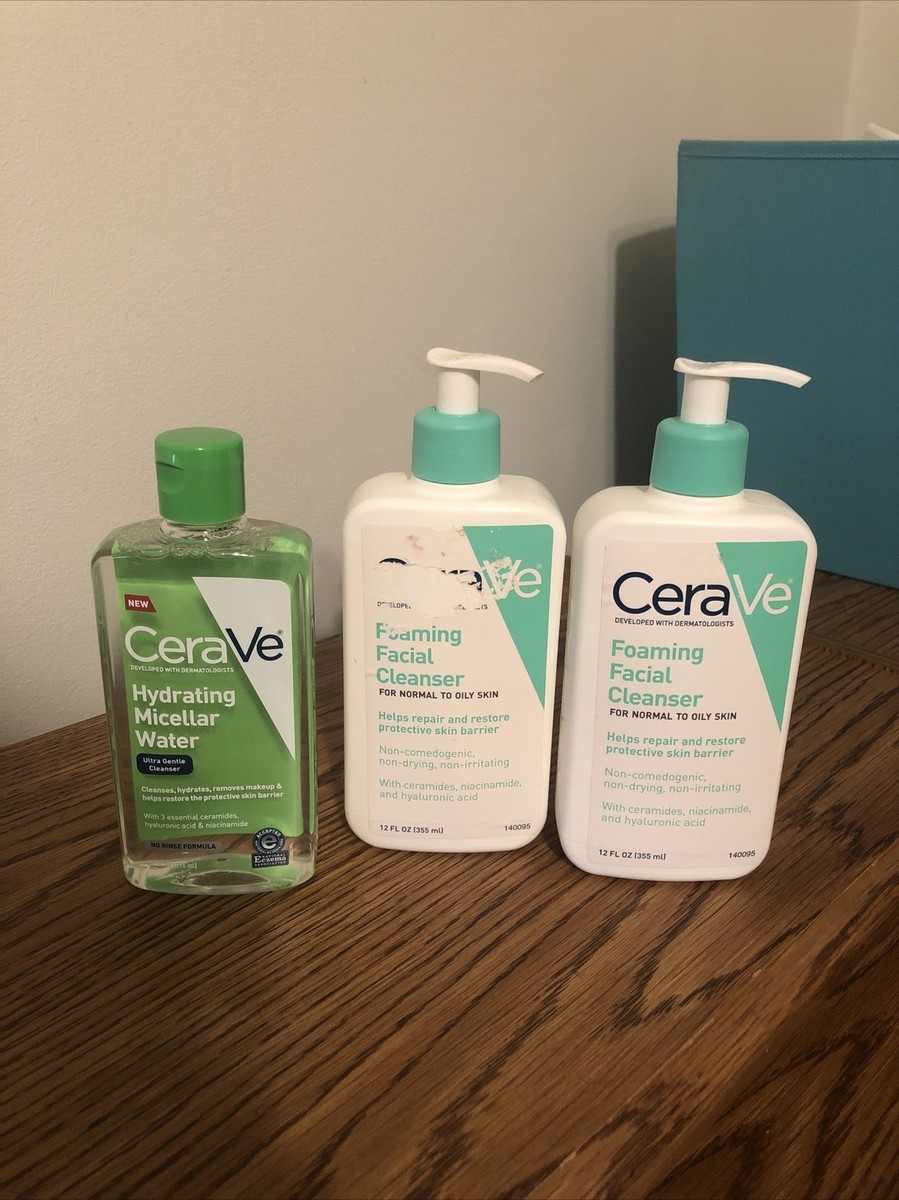 CeraVe Foaming Facial Cleanser 3本セット CeraVe Foaming Facial Cleanser for Normal to Oily Skin, 3 fl
