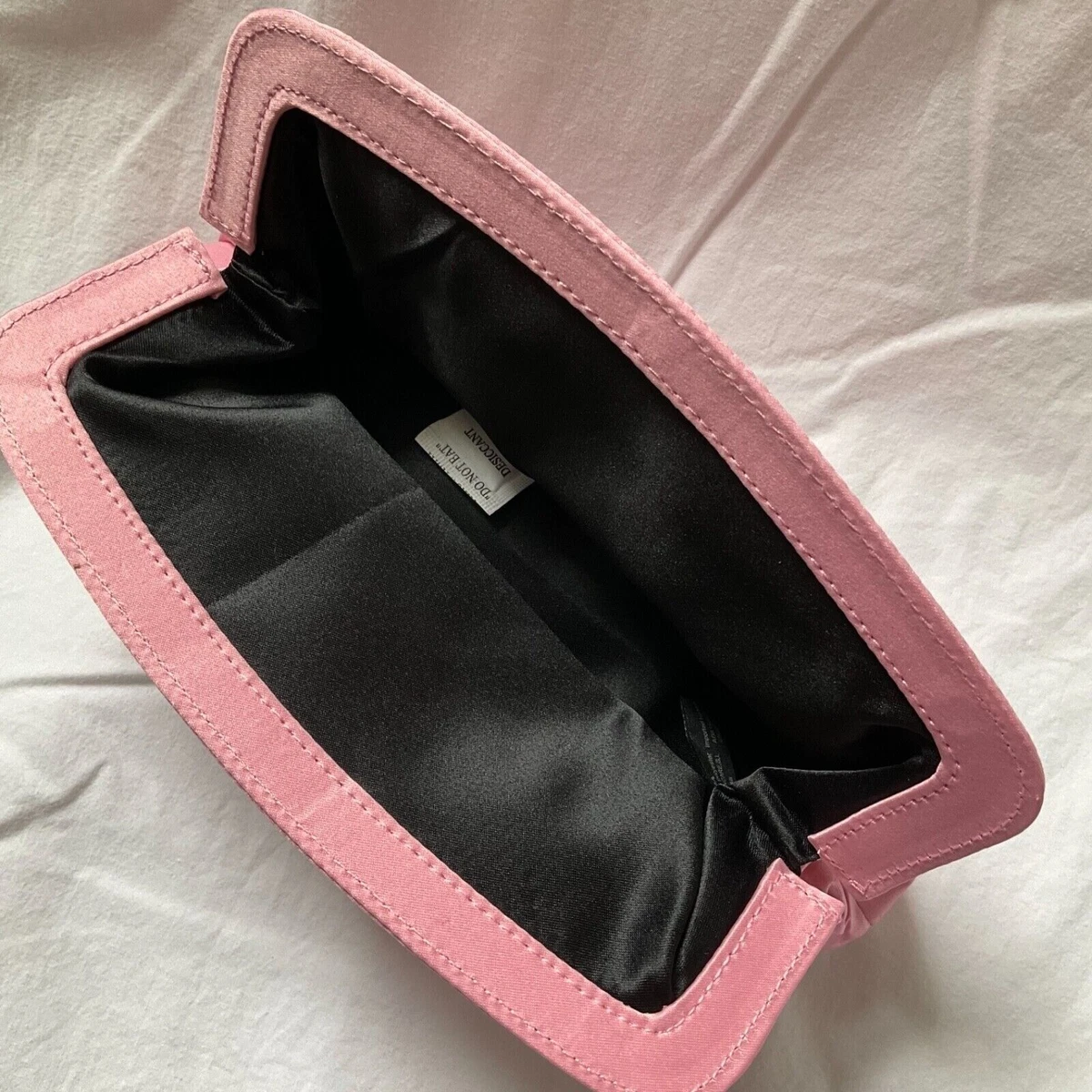 Prada Bag Pouch Makeup Cosmetic Bag Vanity Case Candy Perfumes Pink/Black  RARE!!