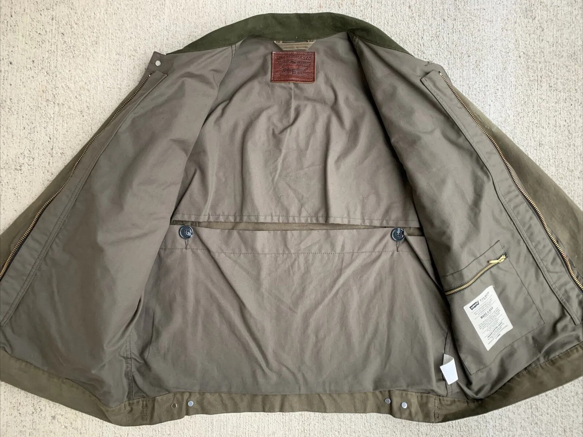 RARE Filson x Levi's Waxed Trucker Hunting XL XLARGE Otter RARE Filson x Levi's Waxed Trucker Hunting XL XLARGE Otter