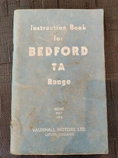 Instruction book for Bedford TA range