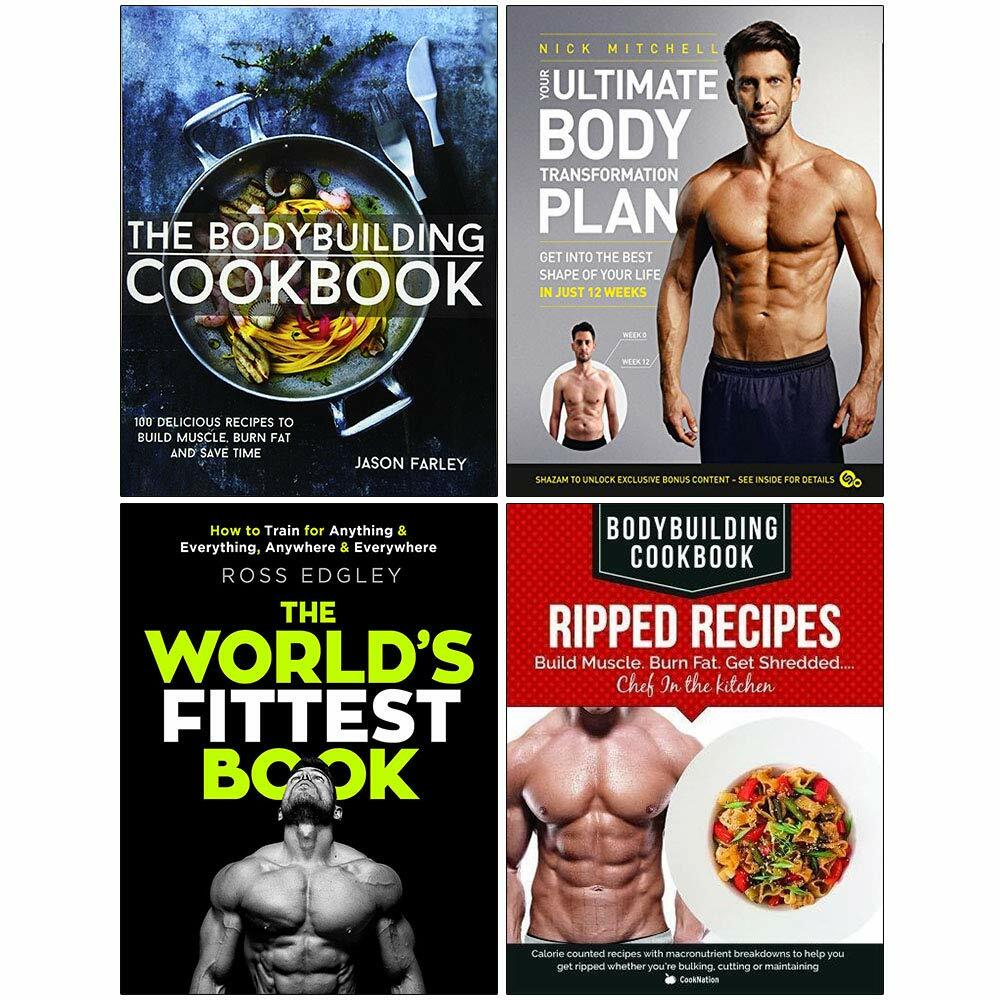 Bodybuilding Cookbook,Ultimate Body, World's Fittest 4 Books Collections Set NEW