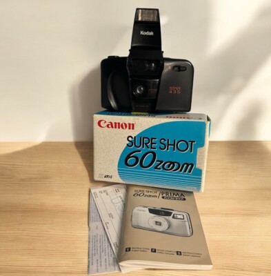 Kodak Star 435 35mm Plasticam Film Point & Shoot Camera + Box & Manual Cannon