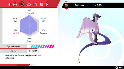 6IV Articuno Zapdos Moltres - Pokemon Sword and Shield // Galar Legendary  Birds - Battle Ready movesets + EV Trained // lv100 +MasterBalls