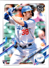 2021 Topps Update #US11 DJ Peters RC Los Angeles Dodgers