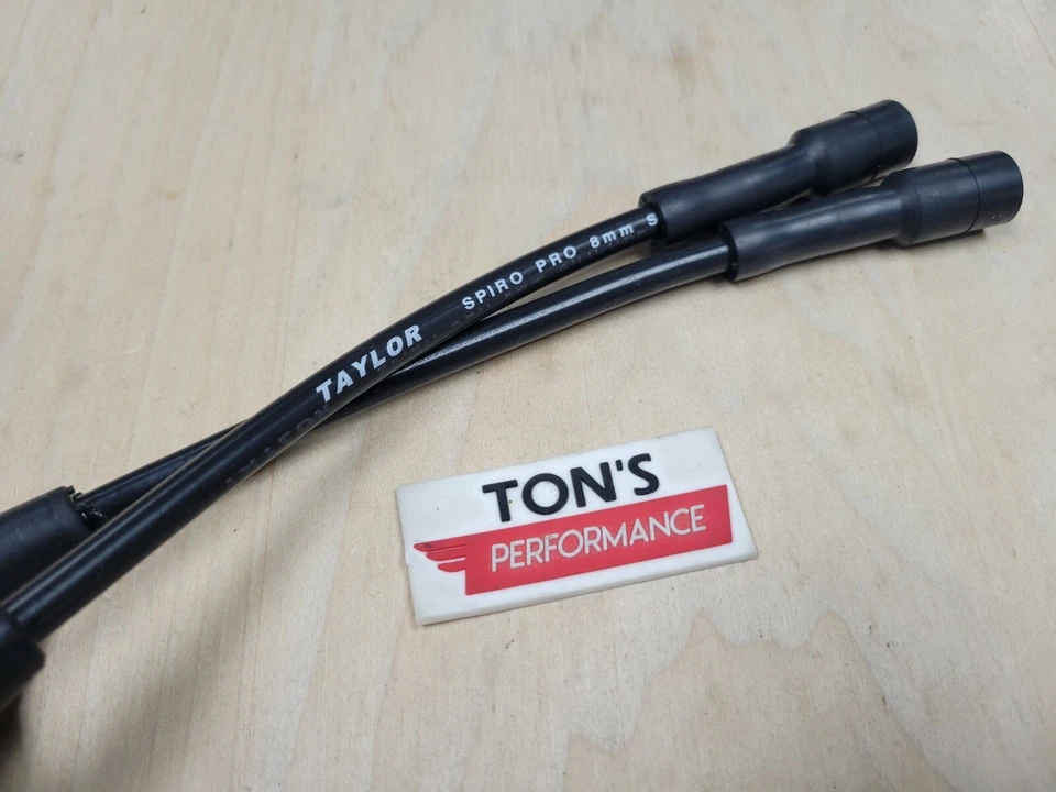 Black Taylor 8mm Harley 48 72 883 1200 Sportster Bobina Reubicación Cables 07+ Par Foto 2 de 2