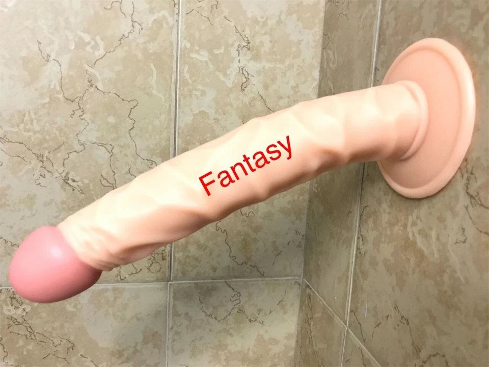 10-Inch-HUGE-Dildo-Realistic-Waterproof-Suction-Cup-Men-Penis-Female-Sex-Toy - Image 3 of 4