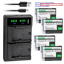 Kastar Battery LTD2 USB Charger for Nikon EN-EL15 MH-25 & Nikon 1 V1 DSLR Camera