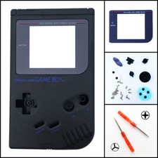 Nintendo Game Boy Original DMG-01 Replacement Housing Shell Screen Lens Black