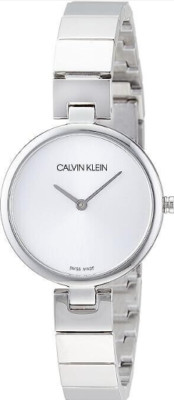 New Swiss Made CALVIN KLEIN Authentic Quartz Silver Dial Ladies