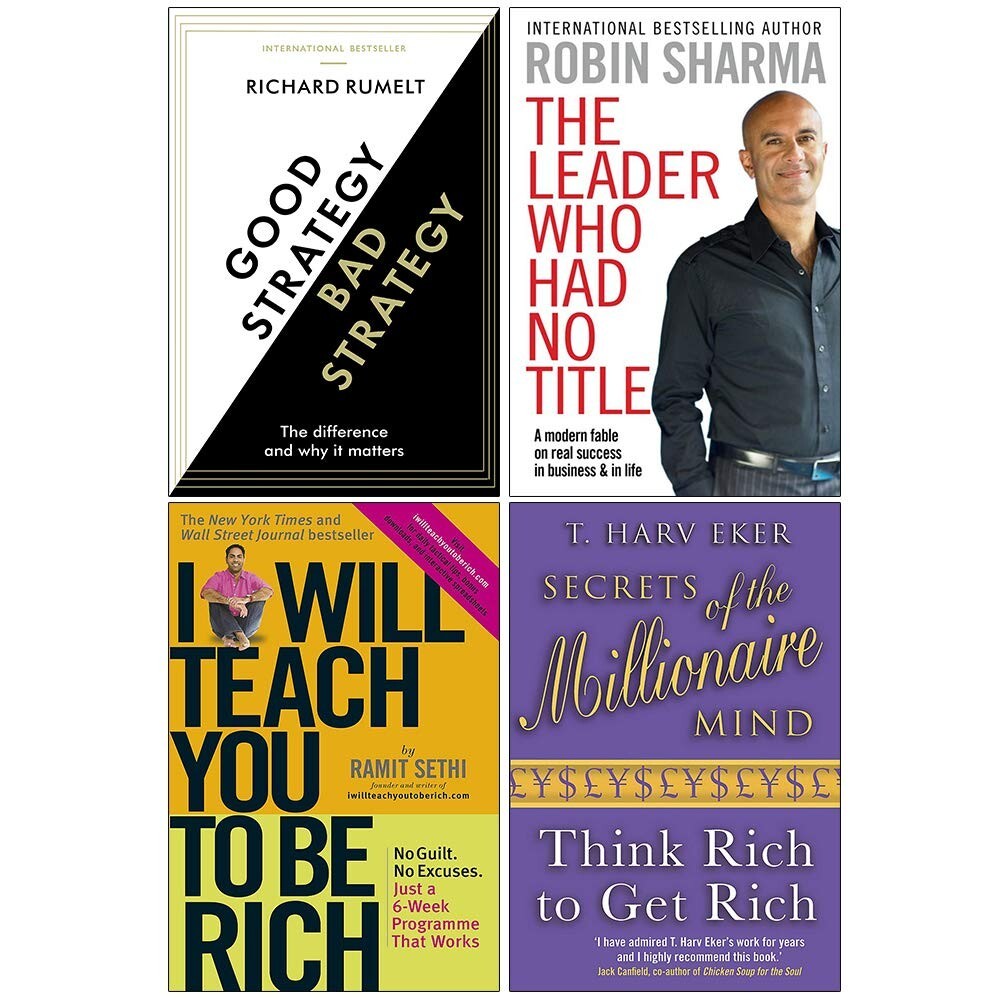 Good Strategy, Leader Who, I Will Teach & Secrets 4 Books Collection Set New