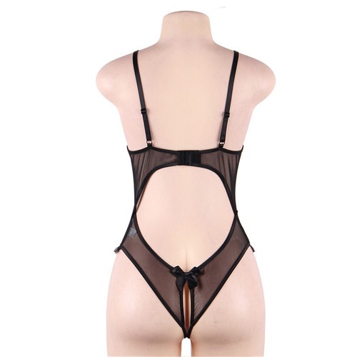 Womens Sexy Lingerie Sleepwear Lace Mesh Underwear Babydoll Nightwear Plus Size - Picture 35 of 50