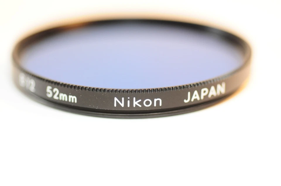 Nikon 52mm B12 dark Blue filter white letters for Nikkor Canon Sony Sigma lens - Image 2 of 4