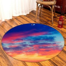 3D Sunset Clouds NAO4333 Game Rug Mat Elegant Photo Carpet Mat Fay