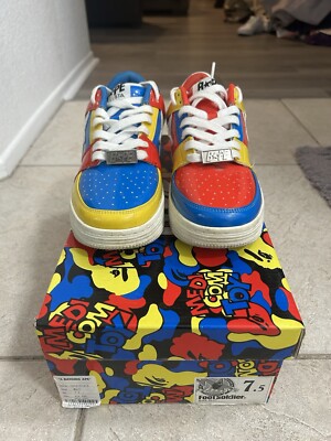 靴 A Bathing Ape BAPESTA A Bathing Ape Bape Sta Low Size 7.5 | eBay