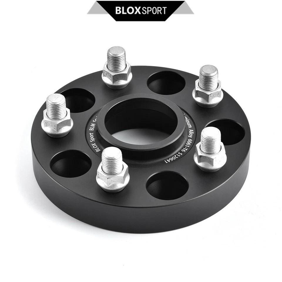4x 25mm 5x114.3 Espaciador de rueda para Honda Civic 2016-2019 (CB64.1 M12x1.5 perno + tuerca) Foto 4 de 4