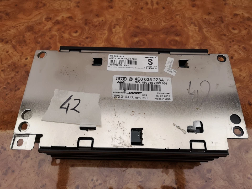 奥迪 A8 D3 正品音响放大器 2002 - 2010 原始设备制造商 4E0035223A Bose — 第 2/2 张图片