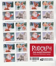 Scott # 4946 - 4949  US  Rudolph  Block 20 stamps Free ship   M/NH  O/G 