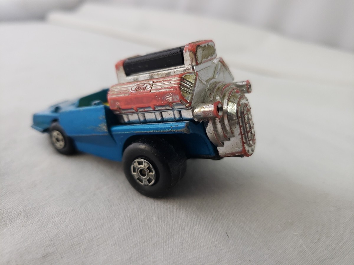 Vintage ~1972 Matchbox Superfast ~ Lesney No. 42 ~ Tyre Fryer Blue