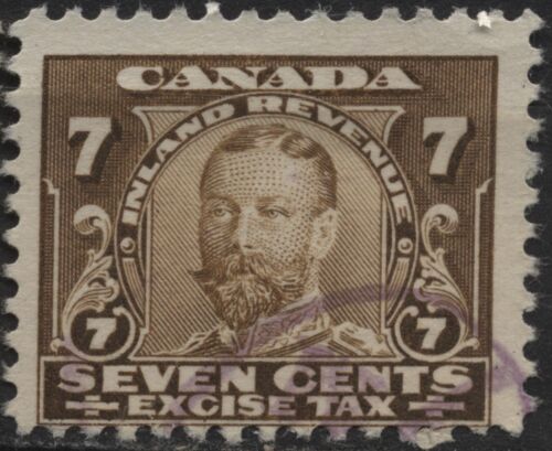 Canada 1915 #FX4 7c brown Excise Tax Stamp used