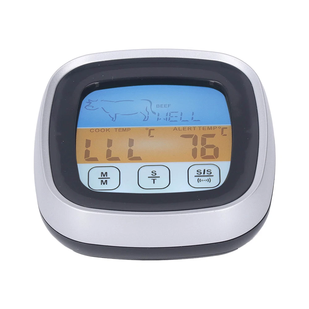 Digital Meat Thermometer LED Display Accurate Reading Meat Temperature Gauge