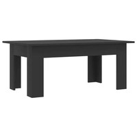 Tinkaro Couchtisch Schwarz 100 X 60 X 42 Cm Spanplatte