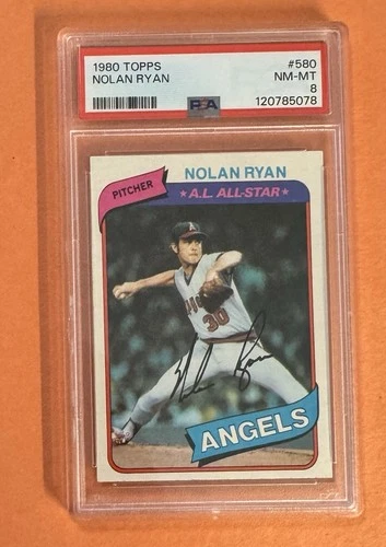 1980 Topps Nolan Ryan #580 PSA 8 *SLEEVA Cards*