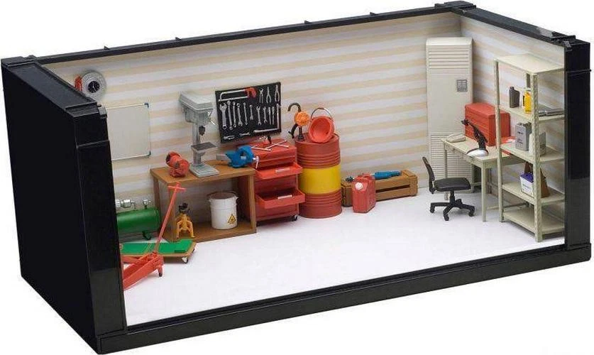 Juego de kit de garaje para réplicas de plástico a escala 1/18 de Autoart Foto 2 de 4