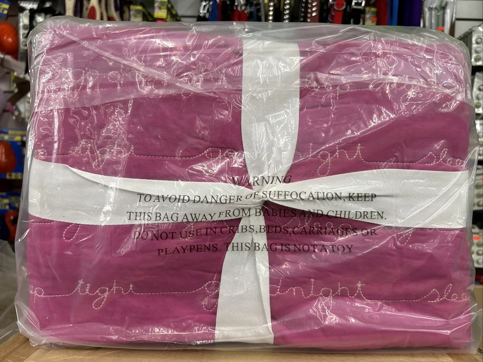 Juego de 2 edredones y farsa Circo Pretty Pink Goodnight doble nuevo en paquete Foto 2 de 3