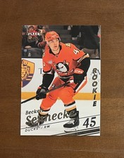 2025-26 Upper Deck Fleer Ultra #193 Beckett Sennecke Rookie Anaheim Ducks RC