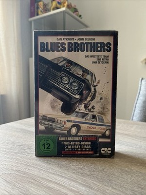 Blues Brothers Extended Blu-Ray VHS Retro Design Neu & OVP