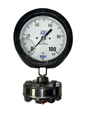 #ad WIKA XSEL 316SS 0 100PSI PRESSURE GAUGE New – Open box $100.26