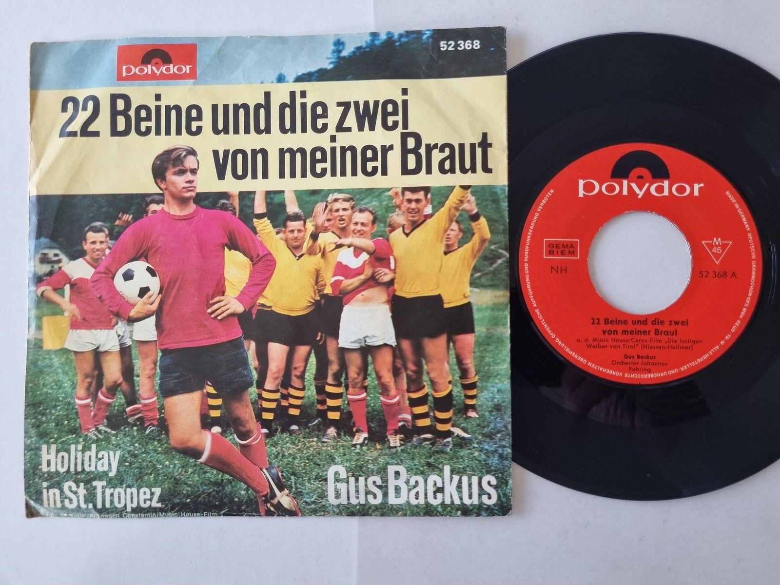 Gus Backus - 22 Beine und die zwei von meiner Braut 7'' Vinyl Germany