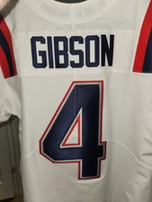 ANTONIO GIBSON NEW ENGLAND PATRIOTS WHITE NIKE VAPOR F.U.S.E ELITE JERSEY...
