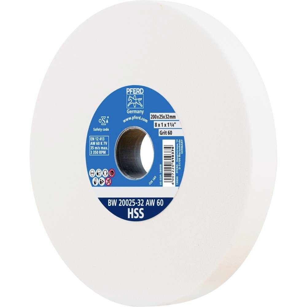Meule pour touret 200 mm PFERD 39008442 pour rénover les outils et éliminer la rouille
