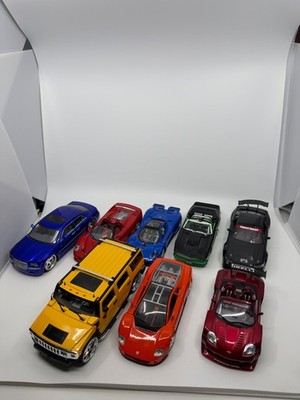 Lot of 8 Diecast 1/24 Scale Performance Cars (Jada, Maisto, Welly, RC2) - READ