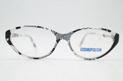 Brille COSMOPOLITAN HEREA Weiß Schwarz GHold Oval Brillengestell eyeglasses Neu