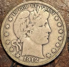 1912-D 50C Barber Half Dollar USA 🇺🇸 Historic Silver Coin 🪙