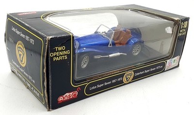 Anson 1/18 Scale Diecast 30317-W - Lotus Super Seven Blue Caterham