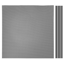 PC Fan Dust Mesh 19.7"x19.7" 3mm Hole, Dust Filter with Magnetic Strip Black