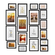 Bilderrahmen 18x Set Fotorahmen Fotos Collage Rahmen Bilder Foto Bild Bildhalter