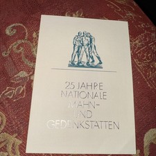Stamps 25 JAHRE NATIONALE MAHN - UND GEDENKSTATTEN STAMP PRESENTATION FOLDER