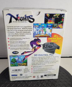 Nights Into Dreams (Sega Saturn) COMPLETE w/ Box manual game control pad EUC