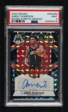 2023-24 Mosaic Rookie Scripts Genesis Prizm Amen Thompson PSA 9 MINT Auto 1q7