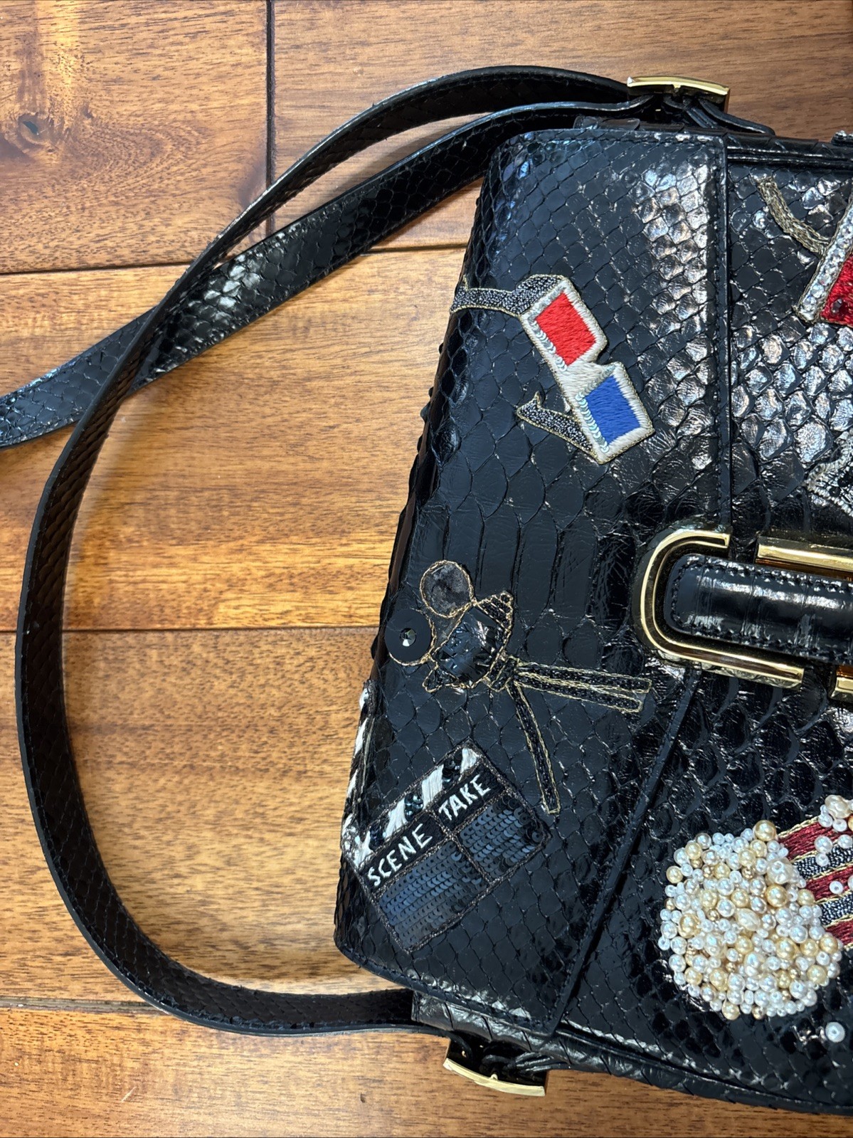 Marc Jacobs Python Bag Snakeskin Embellished Vint… - image 18