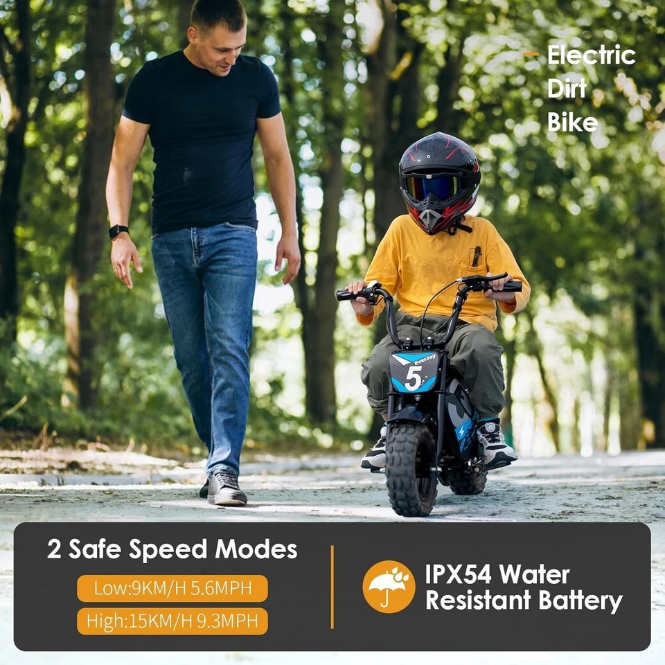 24V Kids Electric Dirt Bike 250W Motor 2 Speed Mini Bike High Torque Motor US - Image 4 of 4
